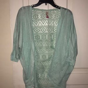 Teal cardigan